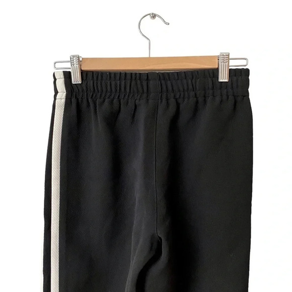 Maje Black Striped Track Pants Size Small | Parisian Chic Athleisure Luxe - Picture 10 of 13
